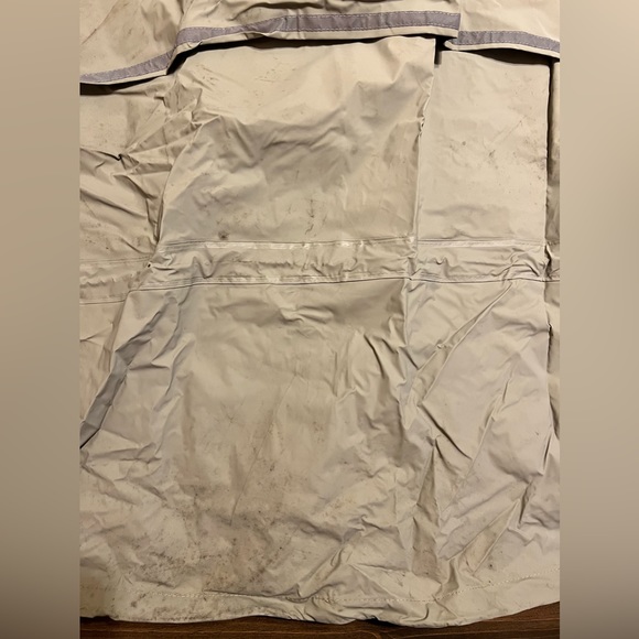 Eddie Bauer Waterproof PVC Nylon Zip Rain Suit Jacket & Pants Adult's XL Tan - Picture 5 of 14